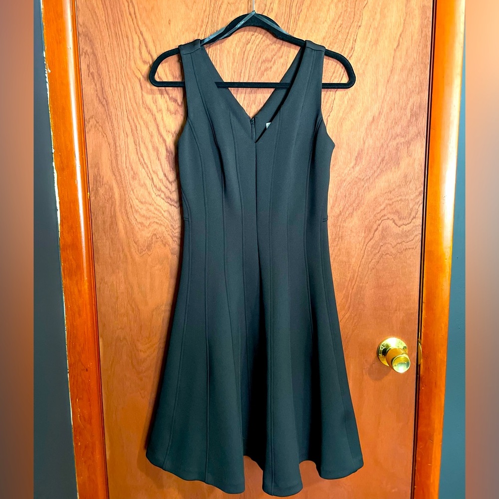 Calvin Klein Sleeveless V-Neck Fit + Flare